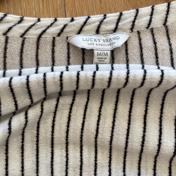 LUCKY BRAND bubble sleeve gauzy button down too CUTE! (MED) - Picture 10 of 13